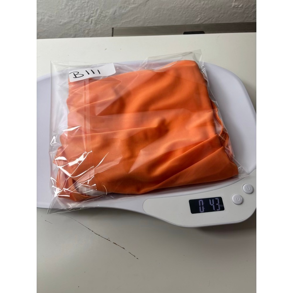 Nani Swimwear - Ruched High-Waist Orange Bikini Bottoms - Picture 10 of 10